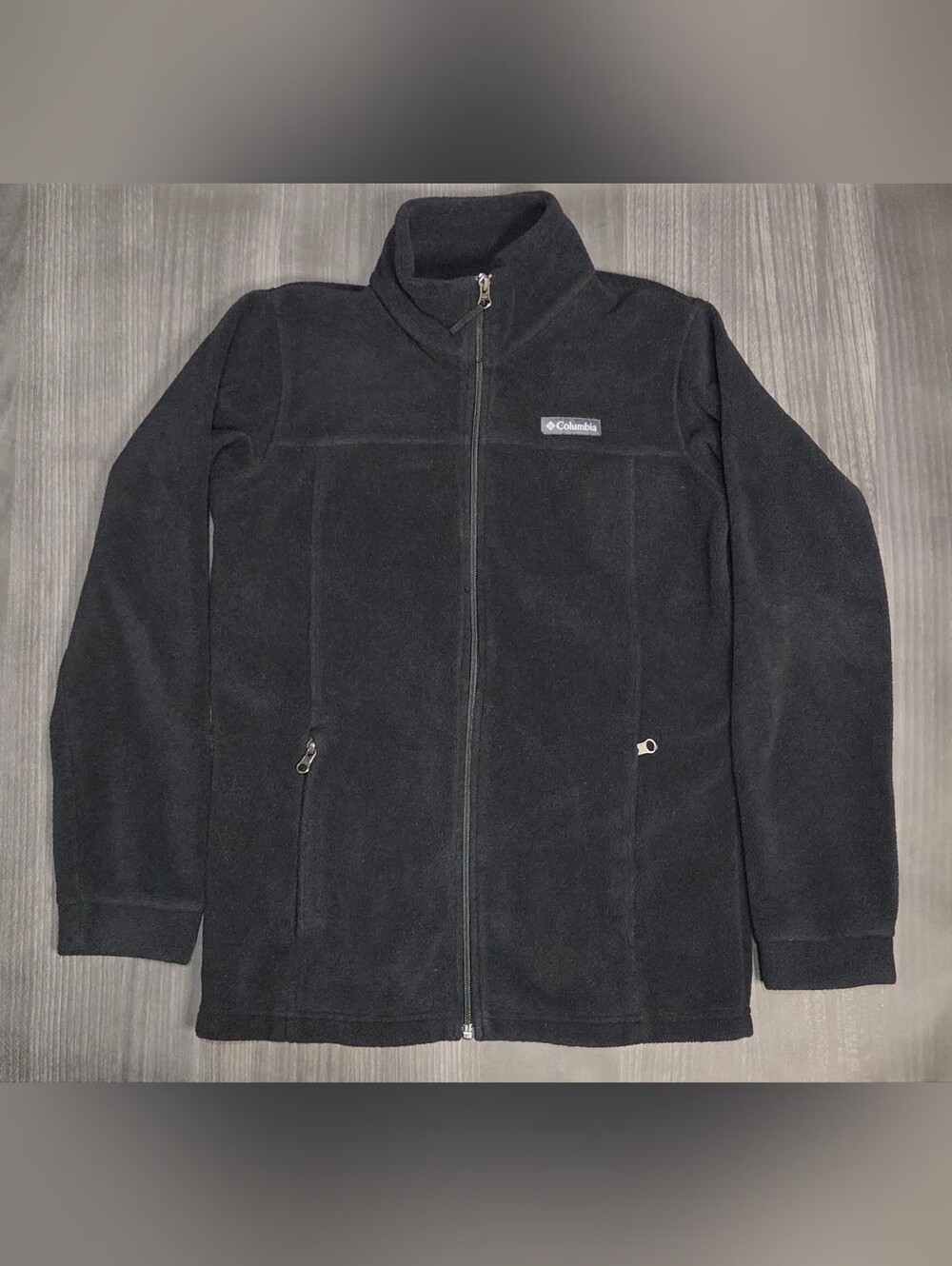 Columbia Benton Springs Fleece Jacket Full Zip Black Kids YSL (14/16)